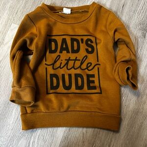 Amazon Kids Sweater - Brown with Black Print